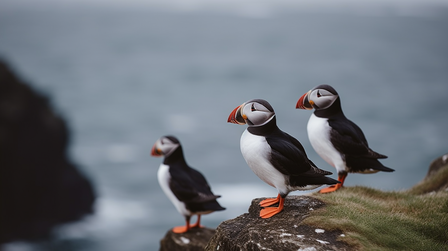 Photographing Atlantic Puffins in Iceland